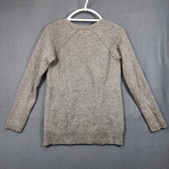 Max Studio Womens Cardigan Sweater Medium Grey 2 Ply Cashmere Pockets Classic - Picture 11 of 11